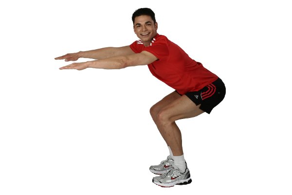 Kniebeuge Oberschenkel Po Fitness
