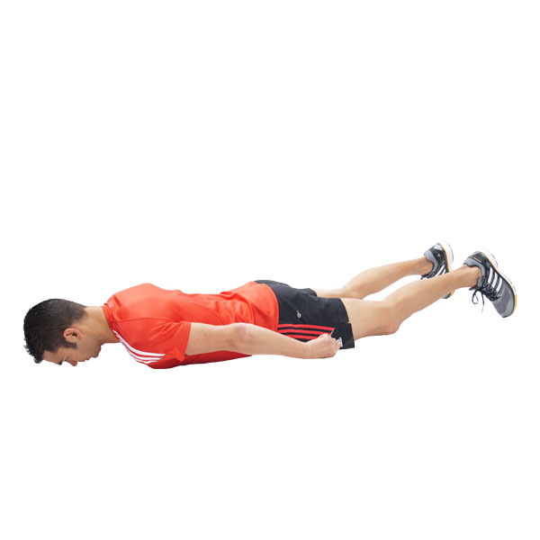 Fitnessübung Unterer Rücken