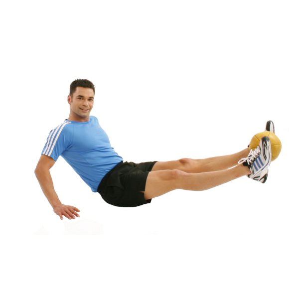 Medizinball Sixpack Beine