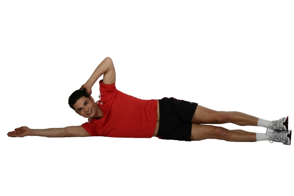 Fitnessübungen für die seitliche Bein Muskeln und die seitlichen Rumpfmuskeln