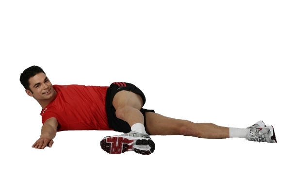 Dehnübungen Po im liegen