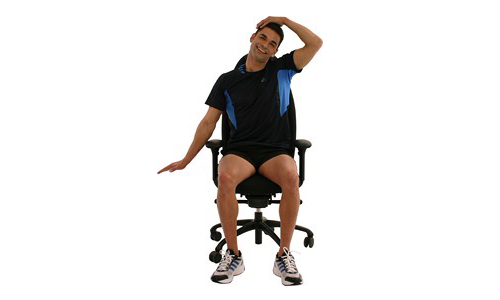 seitliche Nackenübung