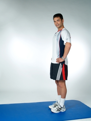 Kniebeuge im Ausfallschritt